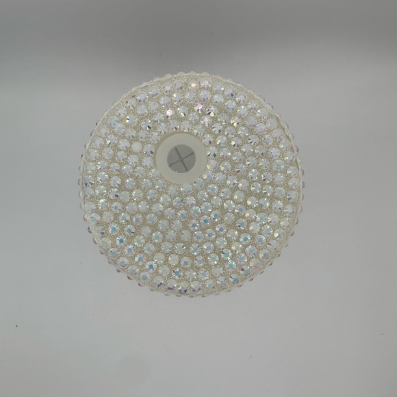 LITTLE MERMAID 🧜‍♀️ 16oz shimmer LIBBEY glass with rhinestone lid & straw - Picture 5 of 5